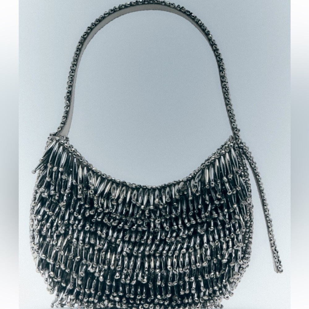 Zara beaded shoulder bag